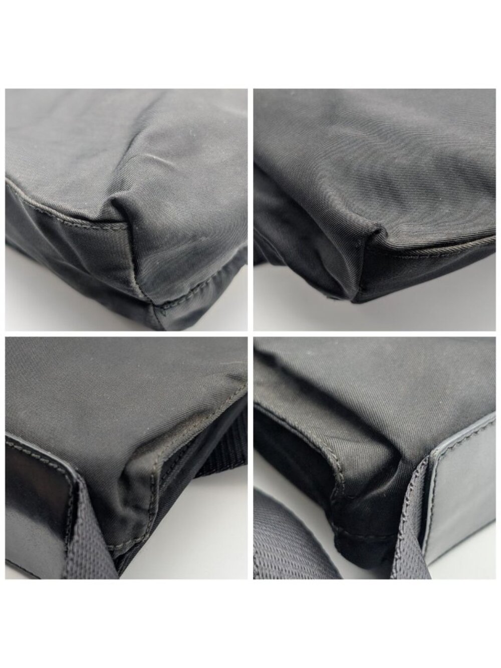Prada Nylon Shoulder Bag Crossbody Black Triangle Logo - Picture 3 of 9